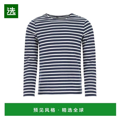 1h可退 香港直邮Saint James 男士 刺绣棉质T恤 9858MARINENEIGEF