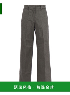 香港直邮K-WAY 女士正装裤 K61364WBB9 AW2025 灰色 腰带袢休闲裤