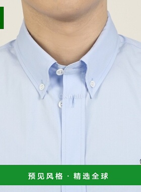 韩国直邮Maison Kitsune衬衫男女同款天蓝色系扣时尚外穿柔软舒适