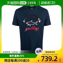 香港直邮Paul & Shark 鲨鱼logo刺绣T恤 21411042短袖圆领