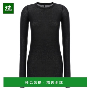 香港直邮RICK OWENS 女士T恤 RP01F6202RC09 SS2026 黑色 Rib LS