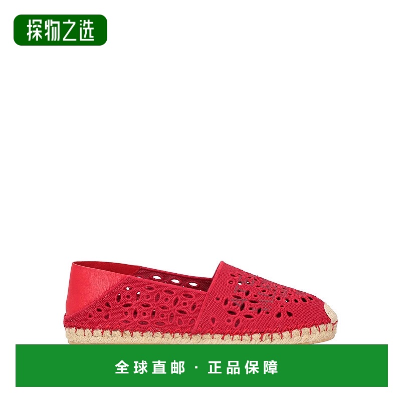 香港直邮valentino 华伦天奴 女士 帆布面凉鞋 red红色 舒适时尚