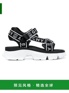 香港直发Givenchy纪梵希女士徽标嵌花露趾凉鞋舒适BE303DE0FP高跟