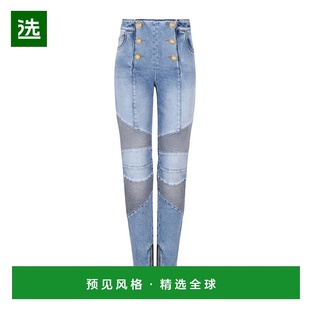 EF0MG035DF75紧身裤 香港直邮Balmain 腰带环牛仔裤