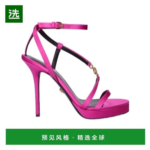 香港直邮Versace 搭扣高跟凉鞋 78I-M7E007范思哲
