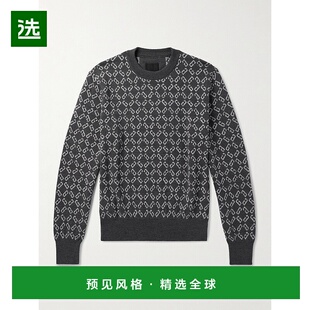 1h可退 香港直邮Givenchy 纪梵希 男士 灰色 Monogram 72 Jacquar