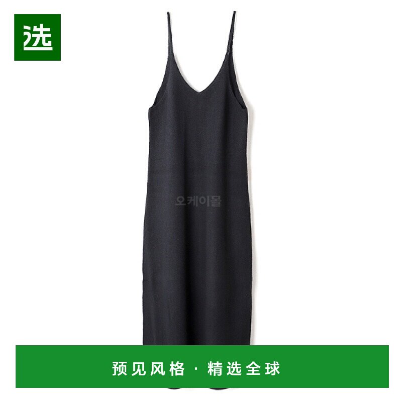 韩国直邮AURALEE 拉绒拉舍尔鼹鼠针织连衣裙黑色 (A23AD03RM) 针