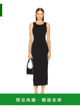 1h可退 香港直邮enza costa 女士 Lettuce 边船领连衣裙 PRV5602