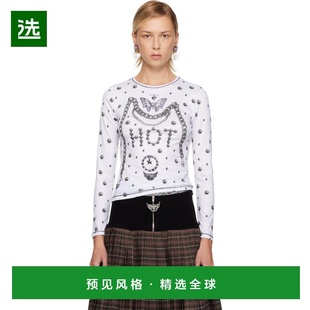 1h可退 香港直邮Chopova Lowena 女士 白色 HOT Fitted Jersey T