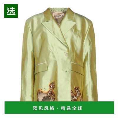 1h可退 香港直邮Ottolinger 女士 西装外套 green绿色 舒适时尚