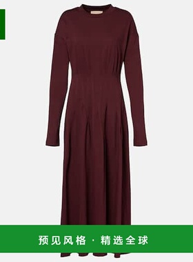 1h可退 香港直邮Plan C 女士 棉质中长连衣裙 red红色 舒适时尚