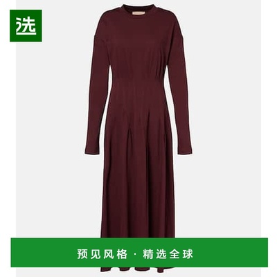 1h可退 香港直邮Plan C 女士 棉质中长连衣裙 red红色 舒适时尚