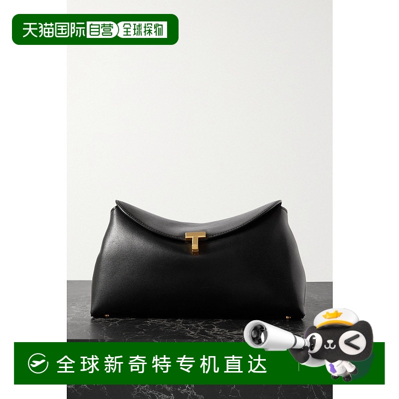 1h可退 香港直邮TOTÊME 女士 T-Lock 纹理皮革手拿
