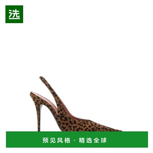 1h可退 香港直邮Amina Muaddi 女士 ANOK 印花绒面革浅口鞋 ANOKS