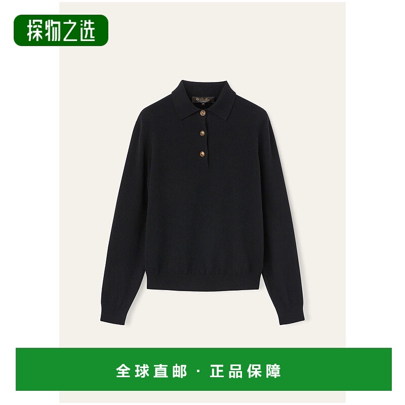 欧洲直邮LORO PIANA 25秋冬 FAO5738_8000 女士 长袖Polo Classic