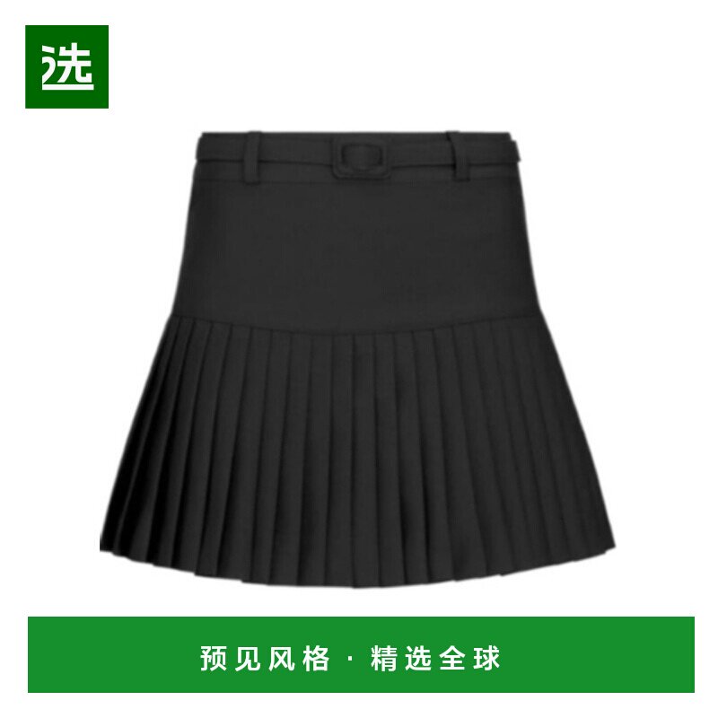 香港直邮Dior 褶饰细节半身裙 421J03A1757迪奥a字裙