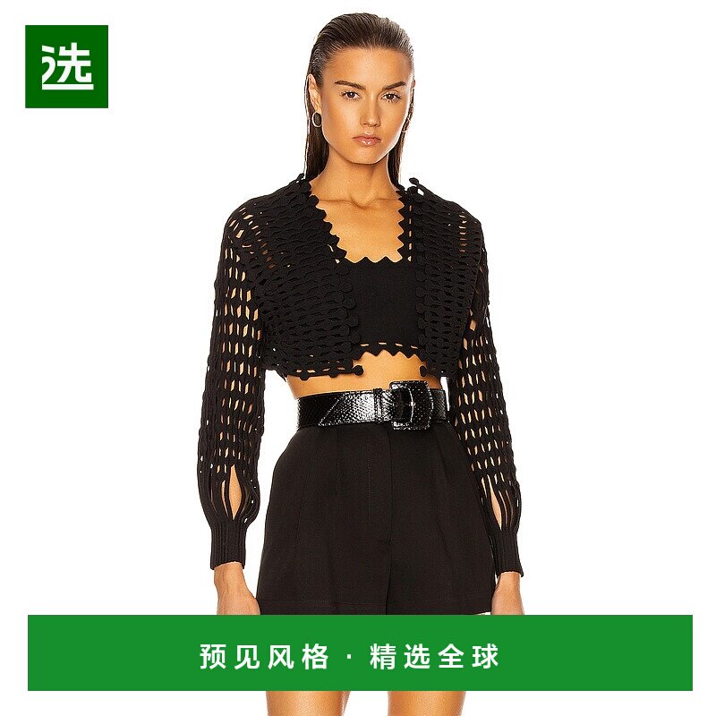 1h可退 香港直邮Alaïa 女士 针织蕾丝上衣上衣 AA9V1027CM601