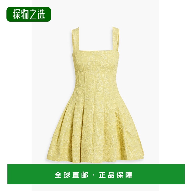 1h可退 香港直邮Simkhai 女士 Jovie 褶裥泡泡纱迷你连衣裙 42412