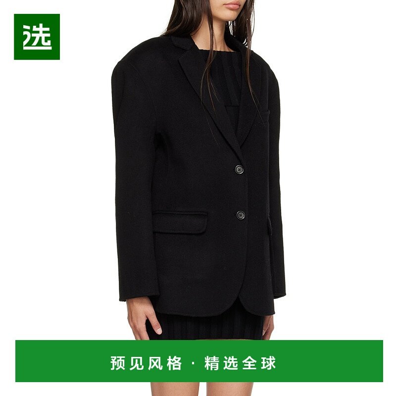 香港直邮Anine Bing 女士西服 A017073000BLACK CO 黑色 单排扣西,女装/女士精品,西装,淘宝优惠券,粉丝福利购,淘宝优惠卷