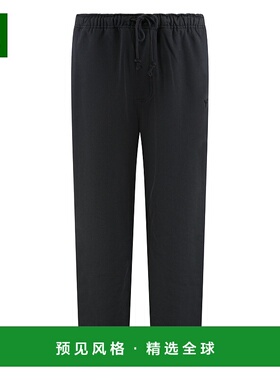 1h可退 香港直邮Y-3 男士 黑色棉混纺慢跑裤 KA3116 black黑色 舒