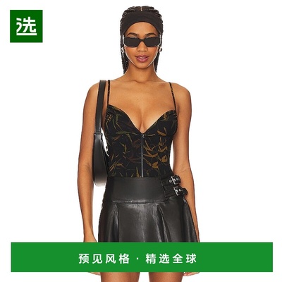 1h可退 香港直邮Weworewhat 女士 前拉链紧身胸衣 WWT9402