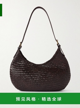 1h可退 香港直邮DRAGON DIFFUSION 女士 Luna Mezza 编织皮革肩包
