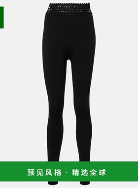 1h可退 香港直邮Alaïa 女士 Vienne 高腰打底裤 black黑色 舒适时