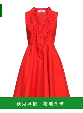 1h可退 香港直邮Msgm 女士 短款连衣裙 red红色 舒适时尚