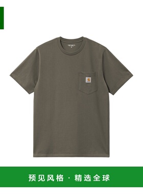 香港直邮CARHARTT 男士T恤 I030434964XX-0 AW2024 绿色 短袖口袋