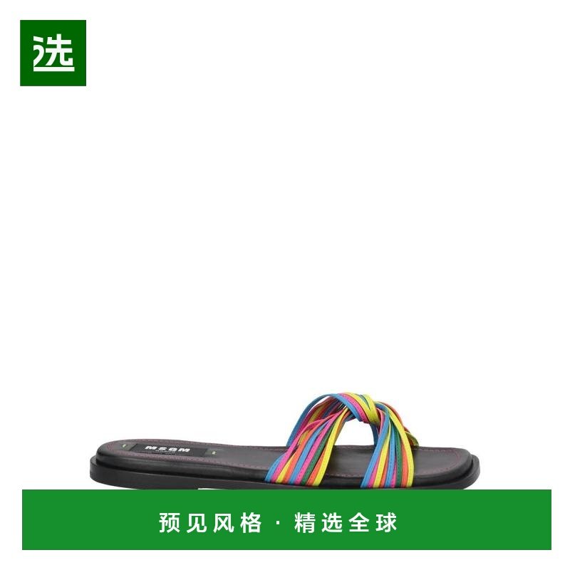 1h可退 【美国直邮】MSGM 女士时装凉鞋平底方头真皮时尚舒适 百,女鞋,时装凉鞋,淘宝优惠券,粉丝福利购,淘宝优惠卷