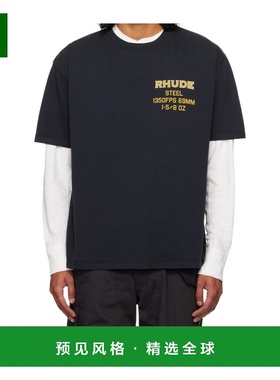 香港直邮RHUDE 男士T恤 RHFW24TT30012VTGBLACK AW2024 黑色