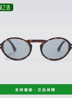 香港直邮armani 阿玛尼 男士 圆形太阳眼镜 grey灰色 舒适时尚