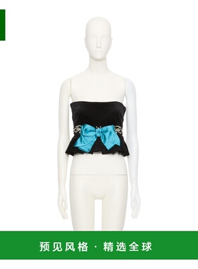 香港直邮VALENTINO 女士文胸 BAEAW0905M12 AW2025 黑色 刺绣天鹅