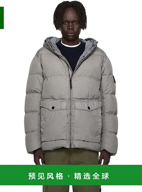 1h可退 香港直邮Stone Island 石头岛 男士 灰色 4100011 Hooded