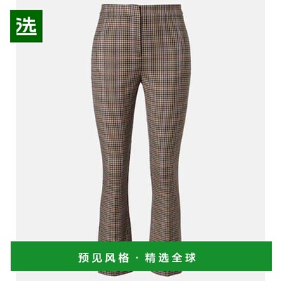 1h可退 香港直邮VERONICA BEARD 女士 Arte 格纹修身长裤