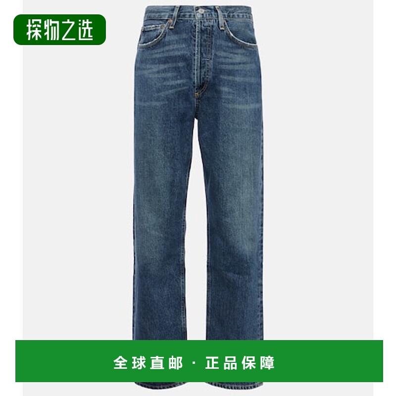 香港直邮AGOLDE 女士 ‘90s 中腰直筒牛仔裤 blue蓝色 舒适时尚