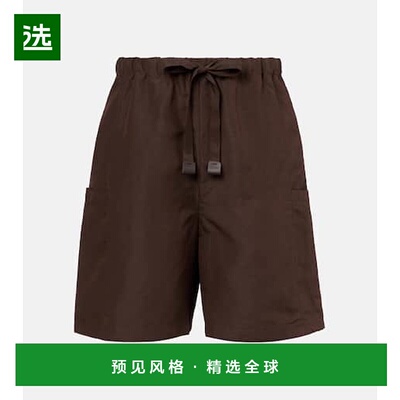 香港直邮MaxMara 麦斯玛拉 女士 Quebec 亚麻真丝短裤休闲裤