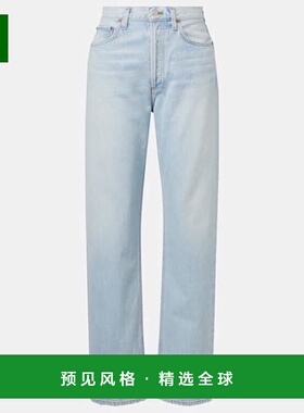 1h可退 香港直邮AGOLDE 女士 Kelly 高腰直筒牛仔裤 blue蓝色 舒