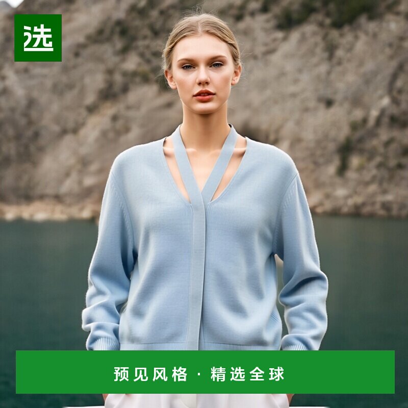 1h可退 欧洲直邮FENDI 女士针织毛衣 FZC971ANJJF1M29