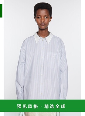 欧洲直邮ACNE STUDIOS（艾克妮）女士24年上新条纹纽扣衬衫