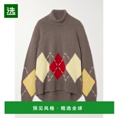 香港直邮Arch4 女士 Courchevel 1h可退 刺绣菱形羊绒毛衣 KNJP25