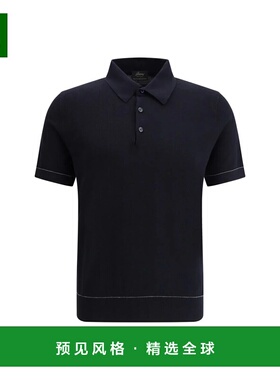 香港直邮BRIONI 男士衬衫 UMR20OP0K154112 SS2025 黑色 珠地布po