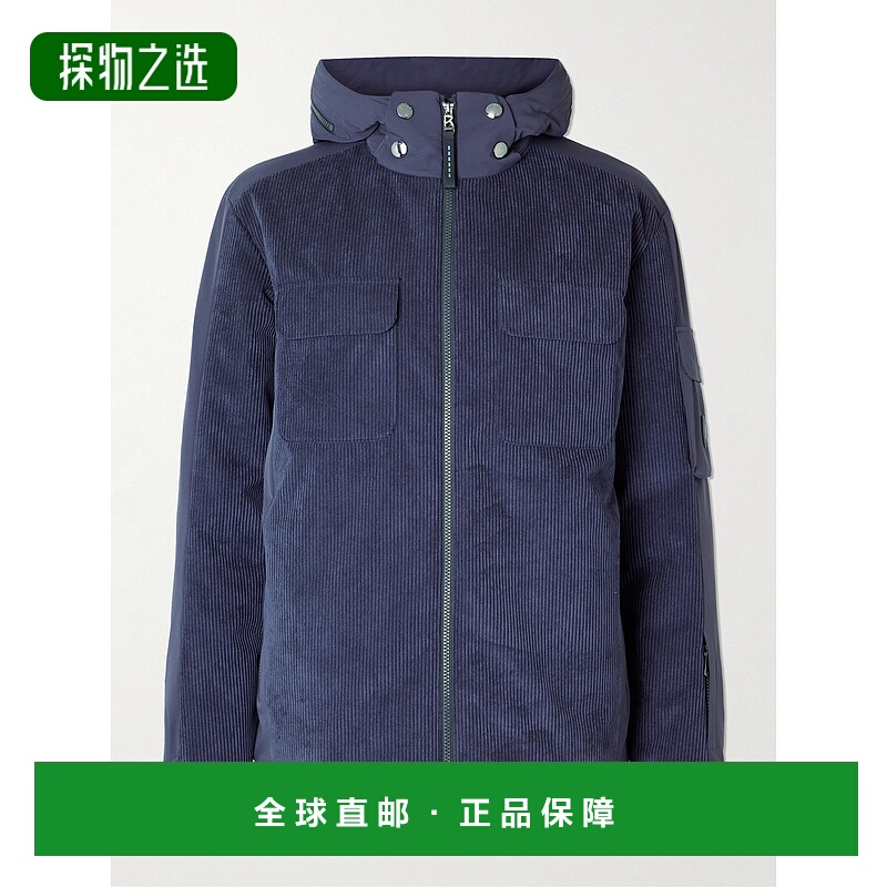 香港直邮bogner 博格纳 男士 Cobe-D 绗缝灯芯绒连帽滑雪夹克 312