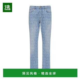 LEC003直筒裤 78I 花押字纯棉牛仔裤 香港直邮Versace