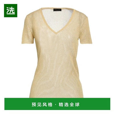 1h可退 【美国直邮】Roberto Collina女士毛衣短袖V领针织连帽女