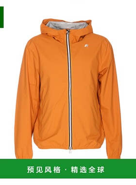 香港直邮K-WAY 男士夹克 K5127QWM30 SS2024 橙色 长袖休闲夹克