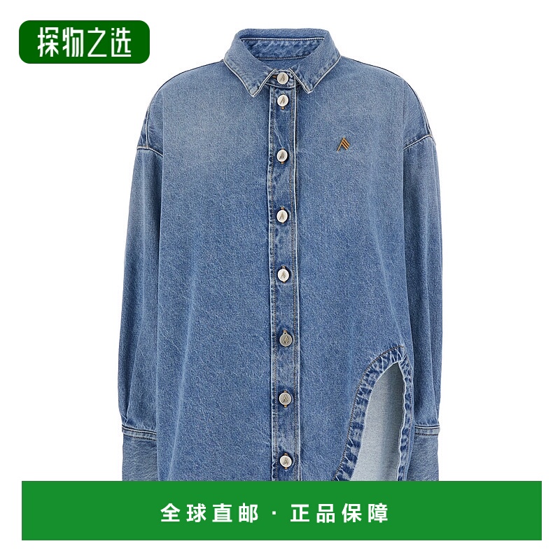 1h可退 香港直邮The Attico 女士 牛仔长衬衫 250WCB00068DDD085A