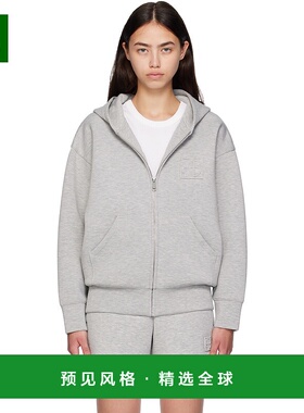 1h可退 香港直邮ANINE BING 女士 灰色 Bond Zip Up Framed Monog