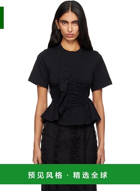 1h可退 香港直邮Cecilie Bahnsen 女士 黑色 Ace T 恤 325RTW1900
