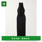 香港直邮SOLACE LONDON 女士 1h可退 Portia 串珠精饰弹力绉挂脖